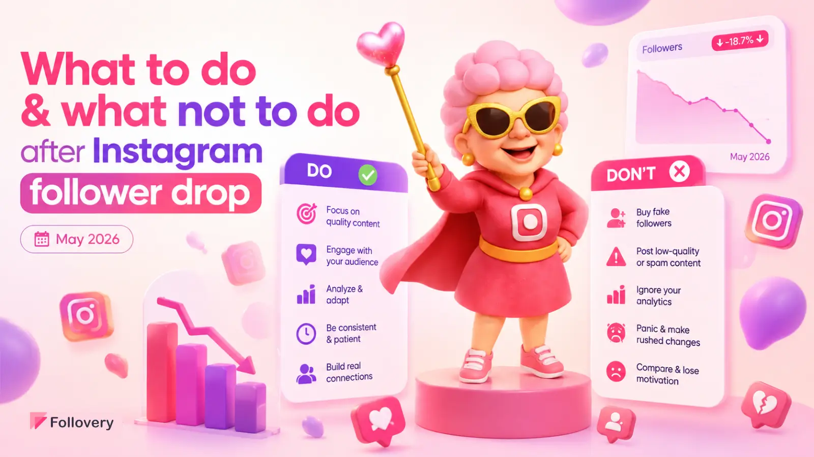 What to do and what not to do after the Instagram follower drop May 2026