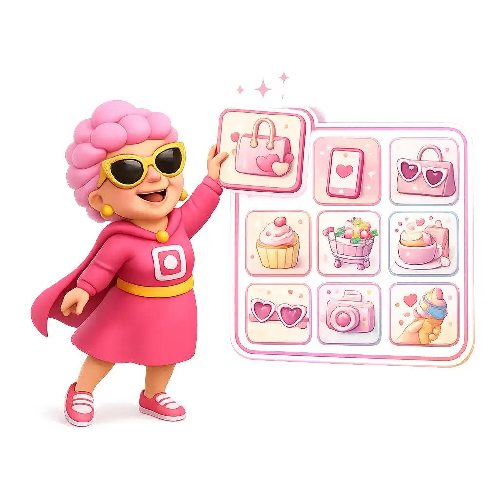 Free Instagram grid planner tool preview