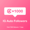 1000 instagram auto followers HQ