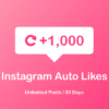 1000 Instagram auto likes