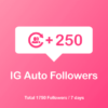 Buy 250 Instagram Followers daily