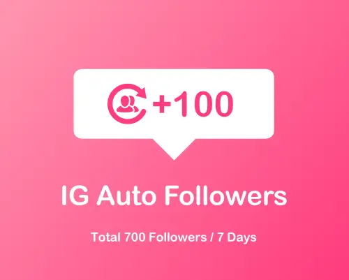100 Instagram auto followers