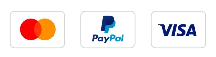 PayPal and Credit Card Payment Icons